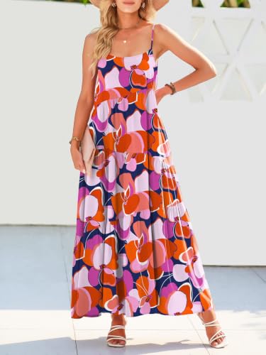 Image of ANRABESS Women Summer Casual Loose Sleeveless Sundress Spaghetti Strap Flowy Boho Linen Beach Vacation Maxi Long Dress