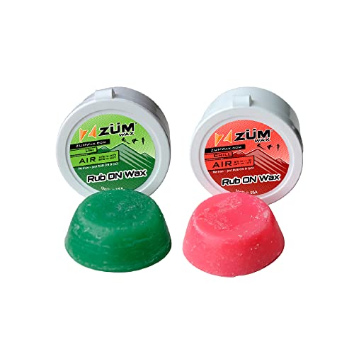 ZUMWax RUB ON Wax Ski/Snowboard/Nordic Sample Pack - Universal & CHILL - 20g...