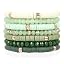 Sparkly & Coin Bead Ombre 7 Layer | Olive