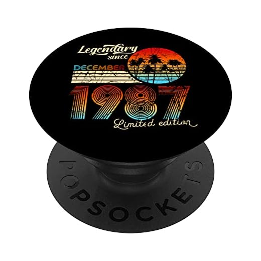 Cumpleaños Legendario Desde Diciembre De 1987 Regalo. PopSockets PopGrip Intercambiable