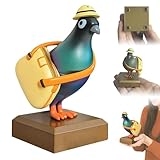 Dewppxi Mini-Büro-Brieftaube mit Magnetfüßen, Mini Office Messenger Pigeon mit Geheimfach, 3D-gedruckte Aufbewahrung für kleine Notizen, Kleinigkeiten, Andenken und Deko-Objekte