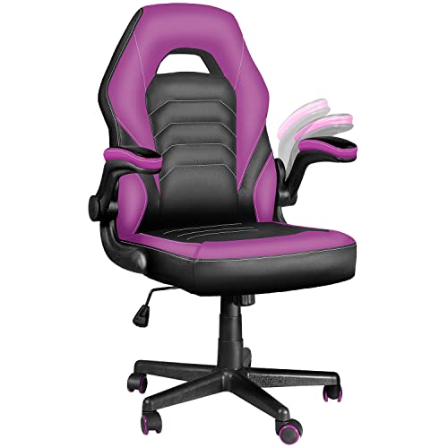 Toszn Dt550 Video Game Chairs, Gamer Chair For Adults, Computer Gaming Chair 330Lb Capacity, Gaming Chairs For Teens, Racing Style Gaming Office Chair With Flip-Up Arms And Lumbar Support, Purple #TOP28