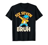 Dabbing Six Seven Bruh Kids 67 Meme 6 7 Números Chicos Divertidos Camiseta