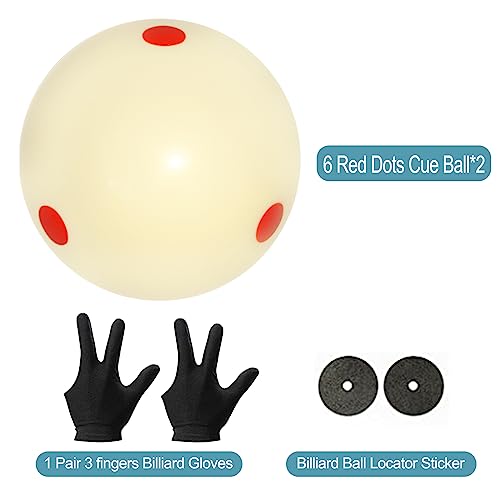 Balles de billard standard Pro-Cup à 6 points rouges pour des tirs de haute précision