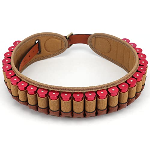 Tourbon 12 Gauge Shotgun Ammo Bandolier Cartridge Belt 25 Rounds Length up to 48 inch
