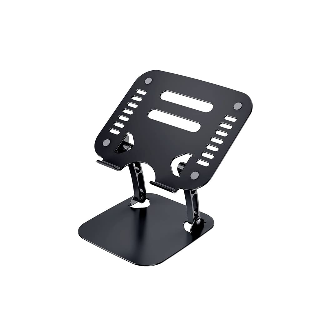 Base elevable de aluminio para portátil con disipación de calor y soporte vertical integrado