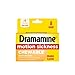 Dramamine Chewable Formula Motion Sickness Relief | Orange | 8 Count | 3 Pack
