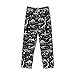 Groamaup Men's Pajama Pants Fashion Pajama Pants Men Dinosaur Skeleton Pajama Bottoms with Pockets Drawstring Medium