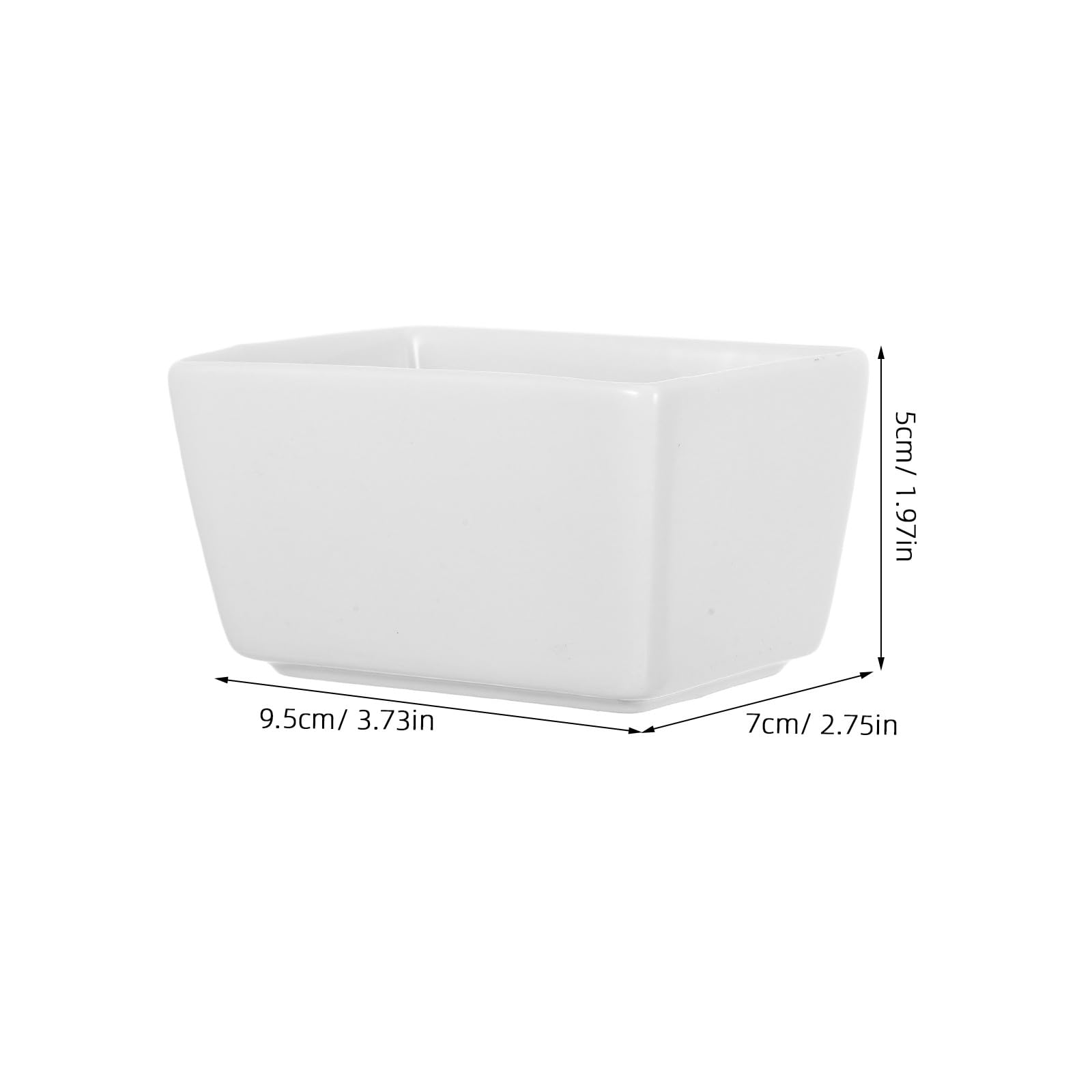 Contenitore per Zucchero in Ceramica Bianca Rettangolare 2 Pezzi Barattolo Zuccheriera Multifunzionale 170Ml Porta Bustine Zucchero e Caramelle per Cucina e Tavolo da Pranzo