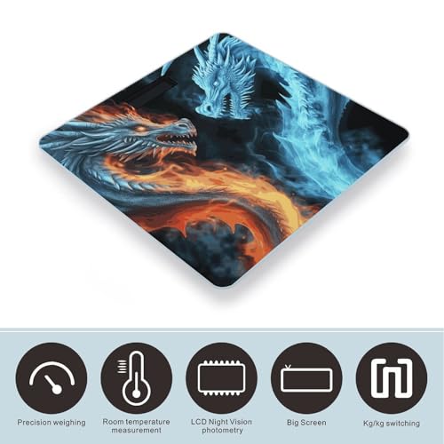 Báscula Digital Ice and Fire Dragons de Vidrio Templado miniatura 3