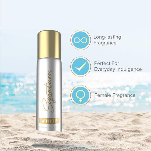 Image of Signature White Deodorant Floral Fruity Long Lasting Fragrance for Men Combo Pack of 3 (70 ml x 3)