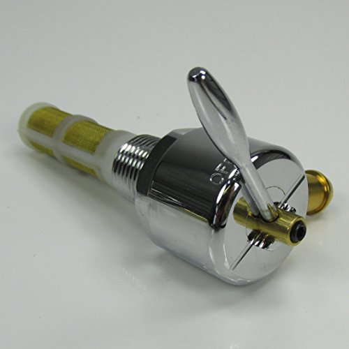 Chrome Harley 3/8" Npt Hi-Flow Petcock Right 90 Fuel Outlet Valve - Fits 3/8" Id Fuel Hose - Replaces Hd Part # 62125-55B On Pre-1975 Harley Fl Fx Xl Models - Motorcycle Chopper Bobber #TOP3