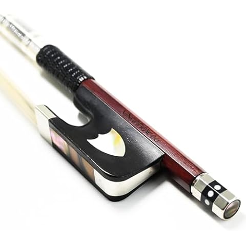 VINGOBOW 3/4 Size PERNAMBUCO Cello Bow For Professional Players Deep and Powerful Sound Natural Horsehair, Art No.430C Cover