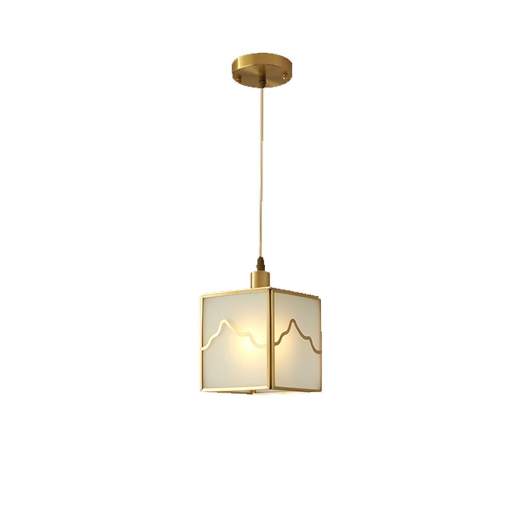 Lustre créatif tout en cuivre et lampe suspendue zen pour grand salon