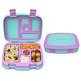 Bentgo Kids Prints (Mermaid Scales) - Leak-Proof, 5-Compartment Bento-Style Kids Lunch Box – Ideal Portion Sizes for Ages 3 to 7 – BPA-Free and Food-Safe Materials