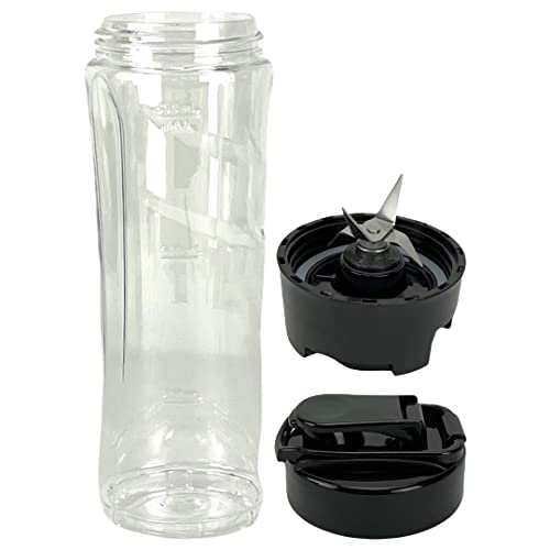 Image of Cross Blade and 20 oz Cup with To-Go Lid Replacement Part Compatible with Oster BLSTAV BLSTPB My Blend 250-Watt Blender