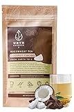 Urth Essence Coconut Cacao Black Tartary Buckwheat Tea | Kids Tea Pregnancy Tea | Diabetic Tea | Caf