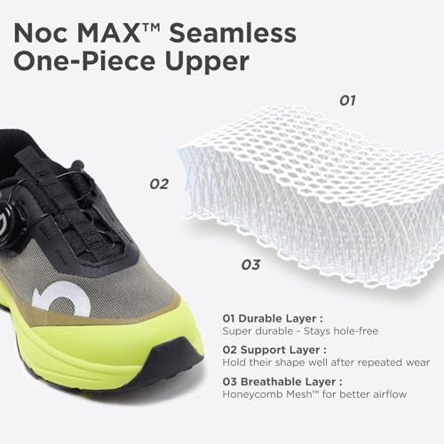 All‑MAX Kids Shoes, Boys Girls 3‑Layer Durable Breathable Mesh Running Sneakers, High‑Rebound Cushion Athletic Casual Shoes for Sports & School3