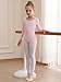WEGETIT Long Sleeve Black Leotard for Girls Gymnastics Leotards Toddler Dance Ballet Bodysuit (Pink,2-4T)
