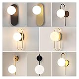 TRDEWR Interior LED Wall Lamps Lights with G9 Bulb for Bedroom Black Gold Sconce for Home Luminuaire Lighting Warm and Comfortable Atmosphere(Cool White,D Gold 9w) - Image 2