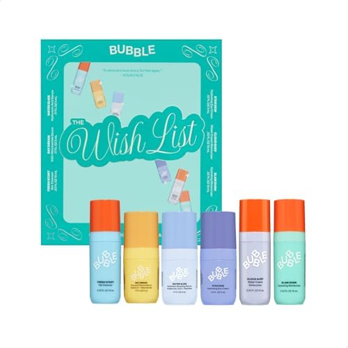 Bubble Skincare The Wish List Mini Skincare Essentials Gift Set -...