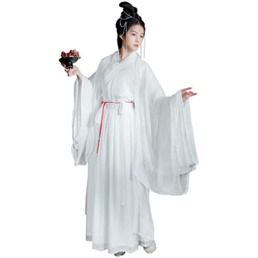 Chińska sukienka Hanfu, biała wróżka, sukienka Hanfu, starożytna chińska , kostium cosplay