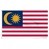 Trade Winds 3x5 Malaysia Borneo Asian Flag 3'x5' Banner Grommets Premium Fade Resistant