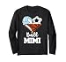 Ball Mimi Soccer Football Volleyball Basketball Mimi Heart Long Sleeve T-Shirt