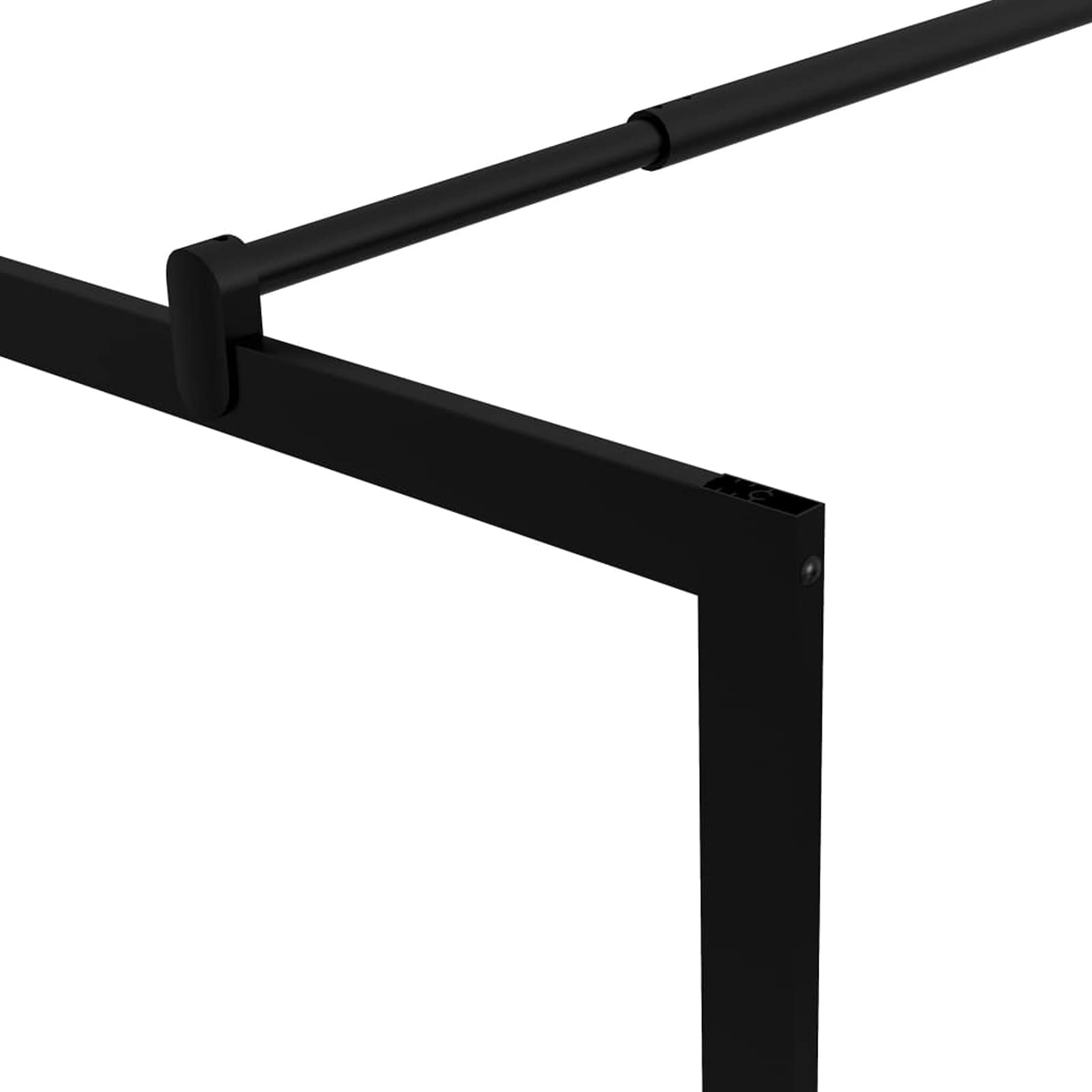 Mampara de Ducha accesible con Vidrio Templado Negro 90x195 cm, Mampara Bañera, Mampara Baño Ducha, Cabina De Ducha, Mampara Baño