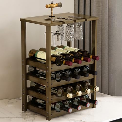 Soporte para botellas de vino de madera, 9-16 botellas miniatura 1
