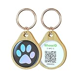 QR Code Dog Tag, Wooden Dog Tag, NFC Smart ID Tag, Pet ID Tags for Dogs, Cat & Dog Collar Charm Micr