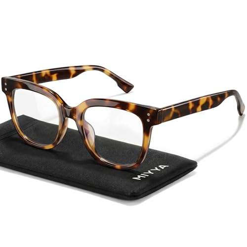 miyya Blue Light Glasses for Women & Men – Oversized UV & Blue Light Blocker Chunky Frames,...