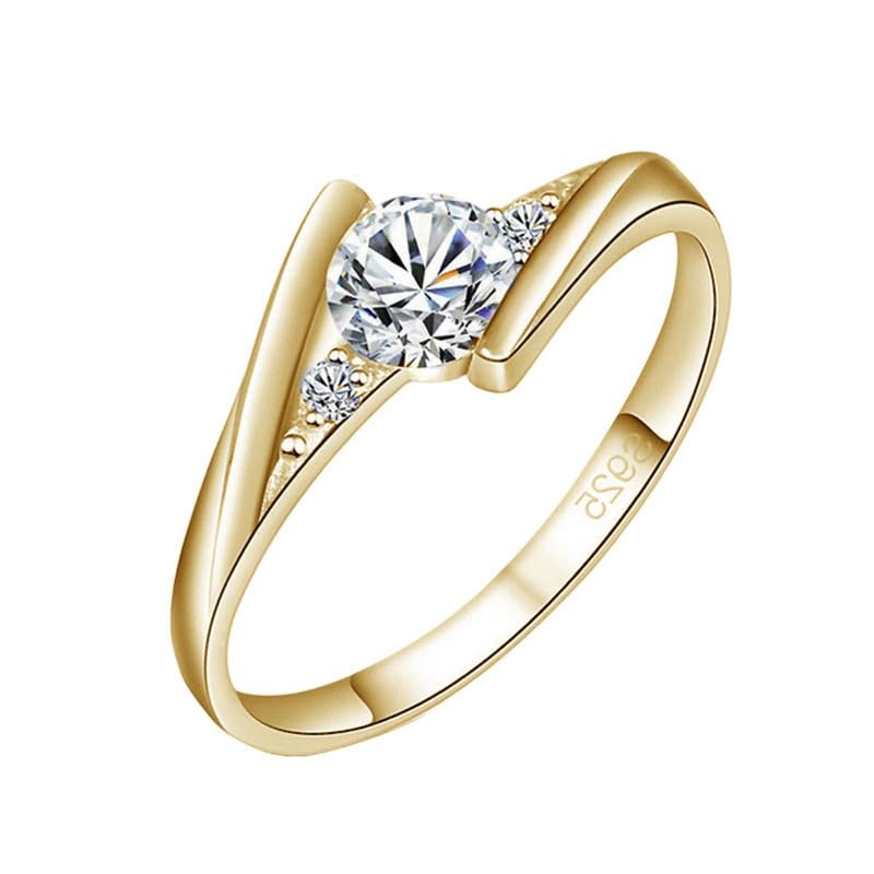 myki Luxuriously dazzling Sizzling Solitaire Adjustable Ring For Women & Girls-picture-45