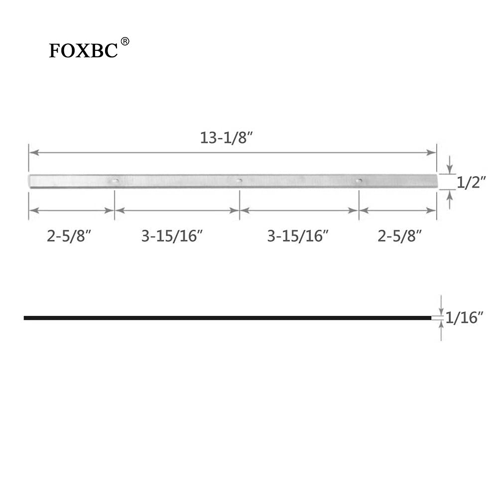 Hoja cepilladora HSS de 333x12x1,5 mm Reemplazo de cuchillas cepilladoras de madera eléctricas industriales Herramientas de carpintería - JUEGO DE 2, como se muestra