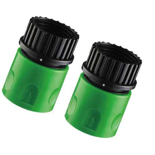 Connettore Femmina per Tubo da Giardino, Confezione da 2 a connessione Rapida per irrigazione, Struttura Robusta in ABS, Design Flessibile e Facile da attaccare, Adattatore a sgancio rapido