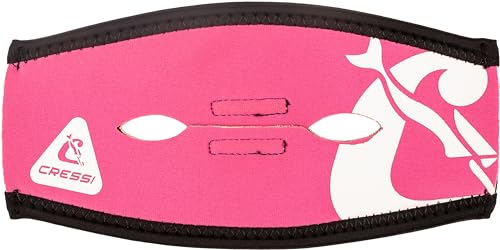 Cressi Pony Tail Neo Mask Strap Cover, Pink/White
