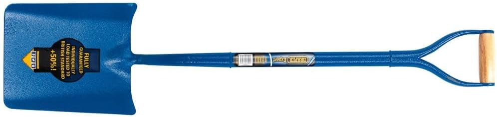 Draper Expert 1050 x 300 mm Contractors Taper Mouth Shovel | All-Steel Tubular Shaft Hand Tool | Heavy-Duty Gardening Shovel | Post Hole Digger | Metal YD Handle | 64328