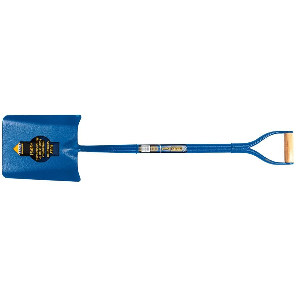 Expert 1050 x 300 mm Contractors Taper Mouth Shovel | All-Steel Tubular Shaft Hand Tool | Heavy-Duty Gardening Shovel | Post Hole Digger | Metal YD Handle | 64328