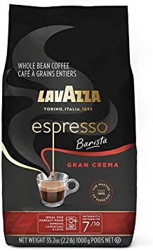 Lavazza Espresso Barista Gran Crema Whole Bean Coffee Blend, Medium Espresso Roast, Oz Bag (Packaging May Vary) - 2.2 LB, 35.2 Ounce