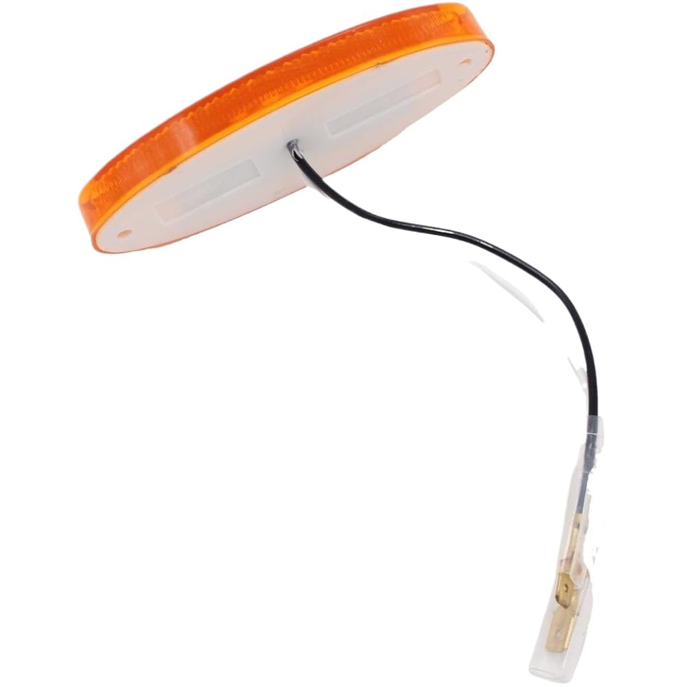 Lampada di Posizione Laterale a LED 12V Ambra Ovale Compatibile con Roulotte Camper