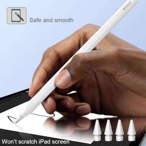 Image of SIXFU Metal Ballpoint Tips Compatible with Apple Pencil Tip, Durable Tips Compatible with Apple Pencil Pro /USB-C / 1st / 2nd Generation, Accessories Compatible with iPad Pencil(4 PCS)