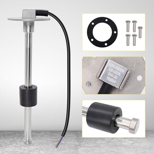 OXCANO 240-33 ohms 9\"(225mm) Fuel Sending Unit Marine Boat Gas Tank Sender Fuel Gauge Sending Unit Sensor for Truck Car Fuel Water Level Gauge Sensor Stainless Steel Fuel Gas Tank Sender