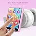 MP3 Player with Bluetooth 5.3, ZAQE 2.4 inch Full Touchscreen Portable Music Player HiFi Lossless Digital Audio Player with Speaker, FM Radio, E-Book, Support up to 128GB