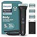 Philips Bodygroom series 5000, Afeitadora corporal, íntimo y delicado con la piel,Sistema de afeitado Triple Protect, Accesorio para la espalda, Peines recortadores de 2, 3 y 5 mm, negro BG5480/15