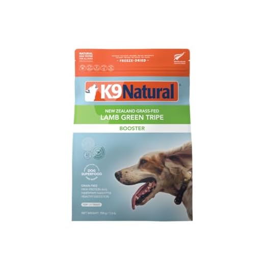 K9 Naturals Freeze Dried Dog Food Topper with Verified Ingredients, Organ Meat Blend for Digestive Support, Human-Grade Freeze Dried Puppy Food & Dog Topping, Lamb Green Tripe, 1.5lbs