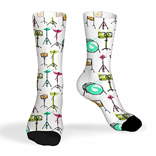 Image of Pehede Socks Mens Fun Dress Socks for Women Funny Novelty Crazy Design Socks