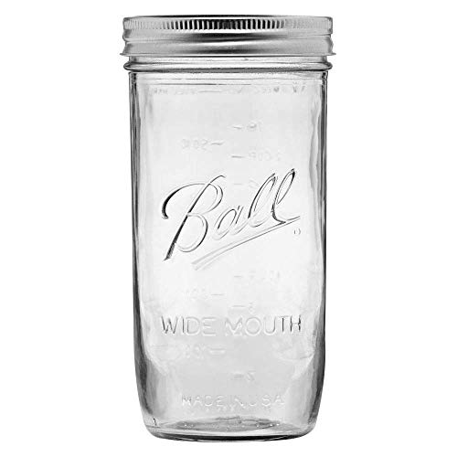 Ball Wide Mouth Pint And Half Glass Mason Jars With Lids And Bands, 24-Ounces, 9-Count #TOP1