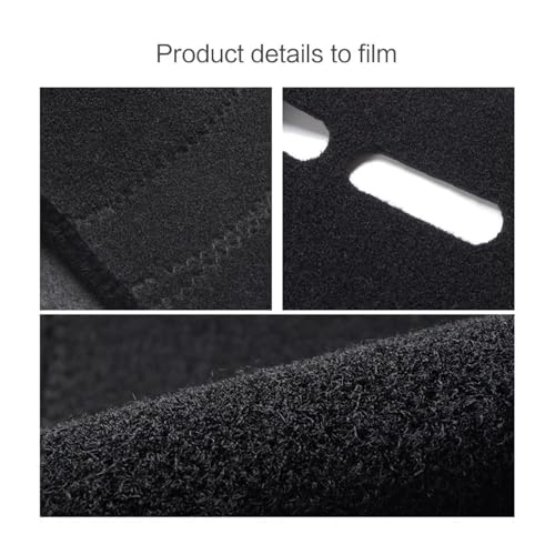 Tapis de tableau de bord Mazda 3 M3 BL finition noire de haute précision