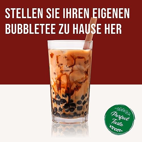 INSPIRE FOOD Echte Tapioka-Perlen für Bubble Tea – 1 kg | Tapioka Boba-Kugeln für Boba-Milchtee | Perfekt für Boba-Milchtee, Eiskaffee, Eistee, Slush, gemischte Fruchtgetränke
