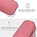 Lacdo Electronic Organizer Travel Cable Organizer Bag Pouch Tech Electronic Accessories Carry Case Portable Double Layers Charger Case for Cable, Cords, Charger, Earphone, Power Bank, Pink